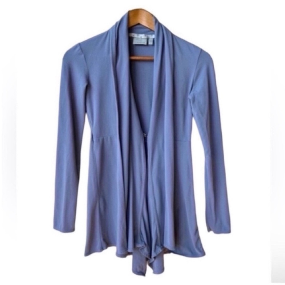 Athleta Agagra Wrap Open Front Cardigan Gray Size XXS Soft Comfy Yoga